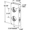 Prime-Line Door Guard, 5-1/2 in., 2-3/4 in. by 1-3/4 in., Stainless Steel U 10546 - alternate 2